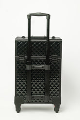 Makeup Artist Rolling Trolley Makeup Box Beauty Train Case Cosmetic Organizer  (3599 BLACK)